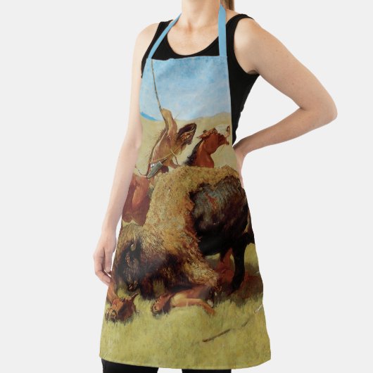 Buffalo Hunt van Remington,  Native American Schort (Insitu)