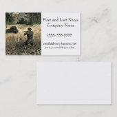 Buffalo Hunt Wild West Frontiersman Natuur Kunst Visitekaartje (Voorkant / Achterkant)