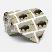 Buffalo Hunts Necktie Stropdas (Opgerold)