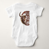 buffalo illustration with typo design romper (Achterkant)