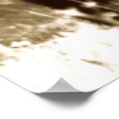 Buffalo in geelsteen poster (Hoek)