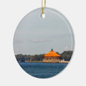 Buffalo Intake Wieg Lighthouder Keramisch Ornament (Links)