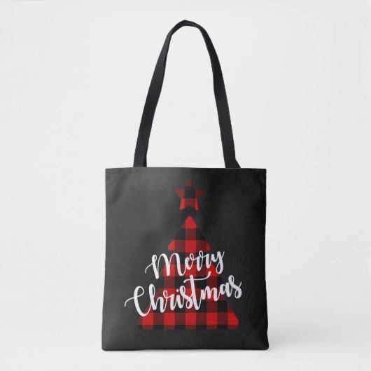 Buffalo kerstboom tote bag (Voorkant)