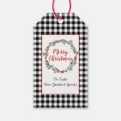 Buffalo kerstcadeautags cadeaulabel (Voorkant)