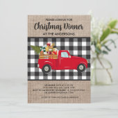 Buffalo  kerstdiner voor vrachtwagens kaart (Staand voorkant)