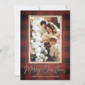 Buffalo kerstfoto feestdagenkaart (Voorkant)