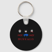 Buffalo Kerstmis Sleutelhanger (Voorkant)