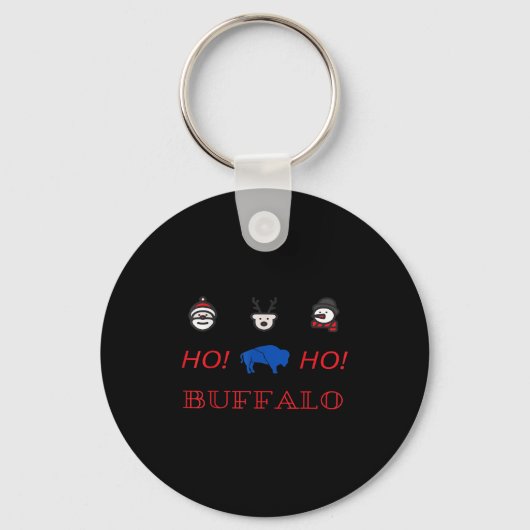 Buffalo Kerstmis Sleutelhanger (Voorkant)