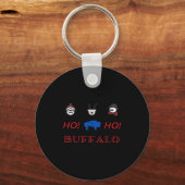 Buffalo Kerstmis Sleutelhanger (Voorkant)