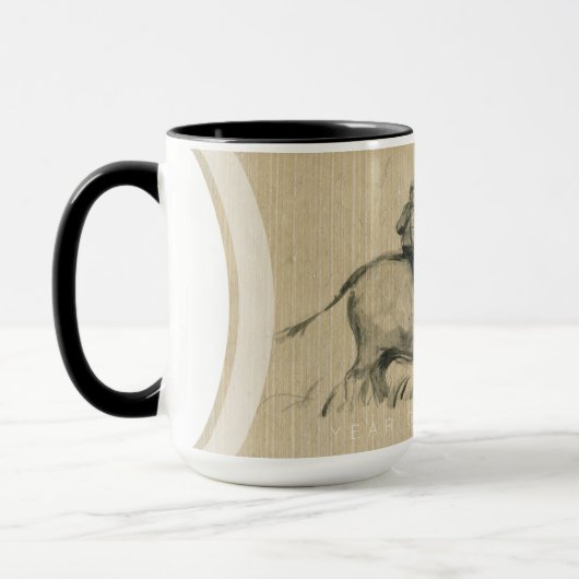 Buffalo Kinderen Chinees Ox Jaar 2021 Persoonlijkh Mok (Links)