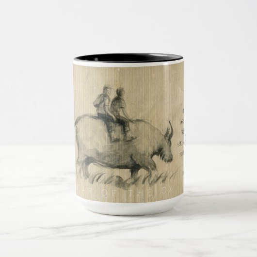 Buffalo Kinderen Chinees Ox Jaar 2021 Persoonlijkh Mok (Midden)