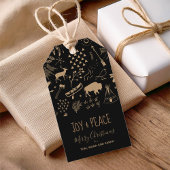Buffalo Kraft Paper Joy & Peace ID599 Cadeaulabel