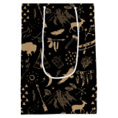 Buffalo Kraft Paper Joy & Peace ID599 Medium Cadeauzakje (Achterkant)