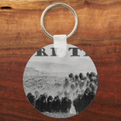 buffalo kudde dat toneelstuk sleutelhanger (Voorkant)