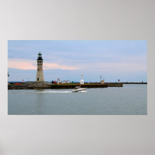 Buffalo Lake Erie Lighthouse Poster (Voorkant)
