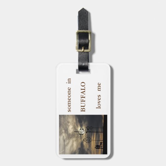 Buffalo Love 4 Bagage Label (Voorkant verticaal)