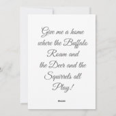 Buffalo Love Feestdagenkaart (Achterkant)