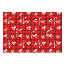 Buffalo Love Hearts Sneeuwvlokken gepersonaliseerd