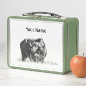 Buffalo Lunch Box – Aangepaste Safari Gift (In situ)
