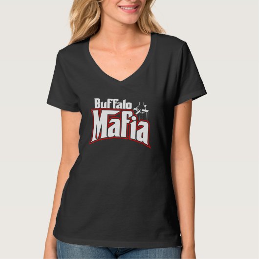 Buffalo maffia Football Fan Fanatic Puppet Hand Ny T-shirt (Voorkant)