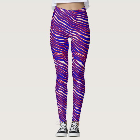 Buffalo Mafia Zebra Print Leggings (Voorkant)