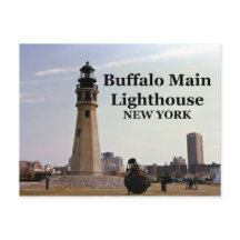 Buffalo Main Lighthouse, Briefkaart New York
