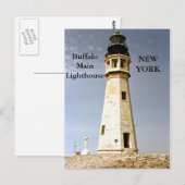 Buffalo Main Lighthouse, Briefkaart New York (Voorkant / Achterkant)