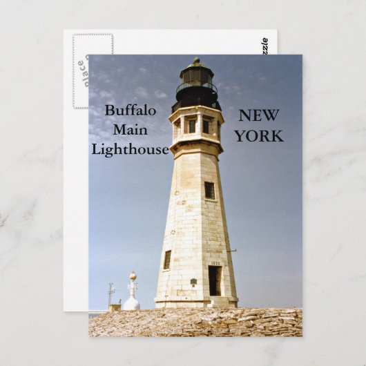Buffalo Main Lighthouse, Briefkaart New York (Voorkant / Achterkant)