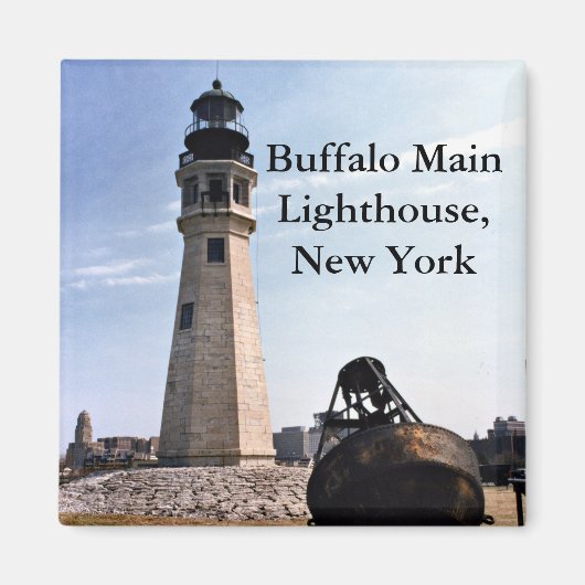 Buffalo Main Lighthouse, New York Magnet (Voorkant)