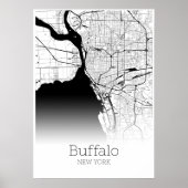 Buffalo Map - New York - City Map Poster (Voorkant)