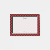 Buffalo met kerstcadeautjes rood en zwart post-it® notes (Voorkant)