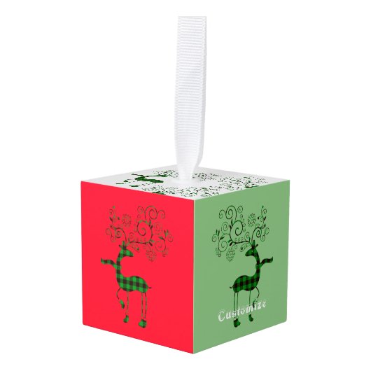 Buffalo met kerstmis deer Thunder_Cove Decoratie (Voorkant hoekig)
