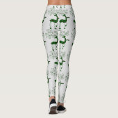 Buffalo met kerstmis deer Thunder_Cove Leggings (Achterkant)