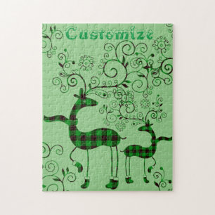 Buffalo met kerstmis deer Thunder_Cove Legpuzzel