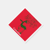 Buffalo met kerstmis deer Thunder_Cove Servet (Hoek)