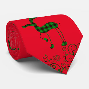 Buffalo met kerstmis deer Thunder_Cove Stropdas