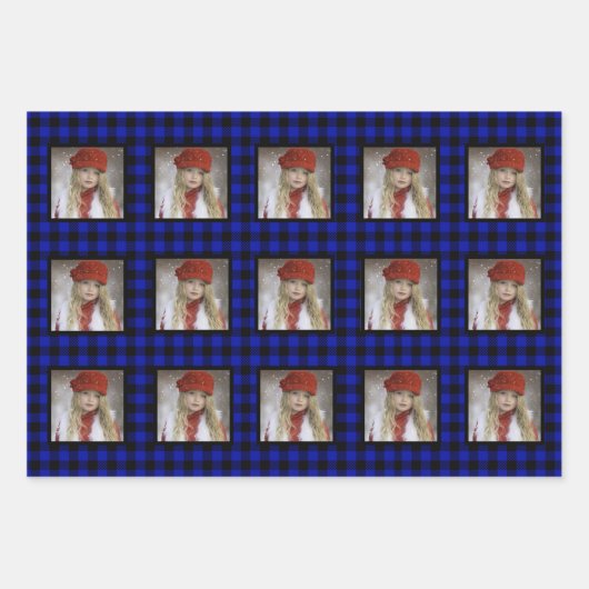 Buffalo met kerstmis inpakpapier vel (Voorkant)