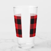 Buffalo met kerstrood en zwarte cheque glas (Links)