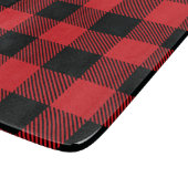 Buffalo met kerstrood en zwarte cheque snijplank (Hoek)