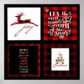 Buffalo met Poster met kerstoffertes (Voorkant)