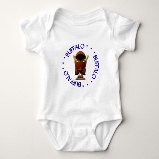 Buffalo met rundvlees op Weck en Buffalo Wings Romper (Voorkant)