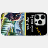 Buffalo met uitzicht op een rustige riviervallei Case-Mate iPhone case (Achterkant (horizontaal))