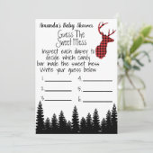 Buffalo met vuil Baby shower Kaart (Staand voorkant)