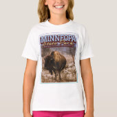 BUFFALO - MINNEOPA STATE PARK - MINNESOTA USA T-SHIRT (Voorkant)