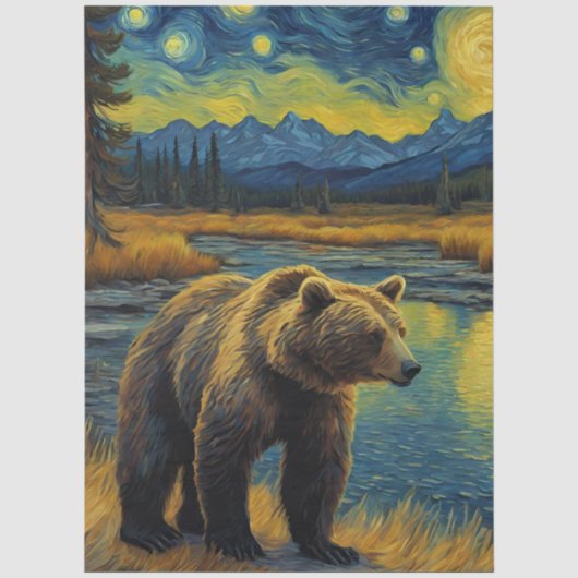Buffalo Mountain Decoupage  Tissuepapier (Voorkant)