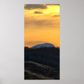 Buffalo Mountain op Sunset Poster (Voorkant)