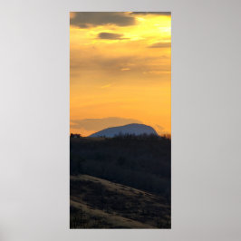 Buffalo Mountain op Sunset Poster