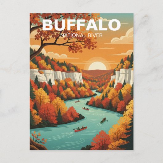 Buffalo National River Arkansas Briefkaart (Voorkant)