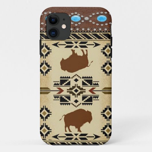"Buffalo" Native American Western IPhone 5 Hoesje (Achterkant)
