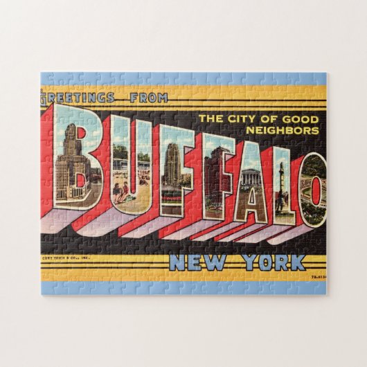 Buffalo New York 11x14 Legpuzzel (Horizontaal)